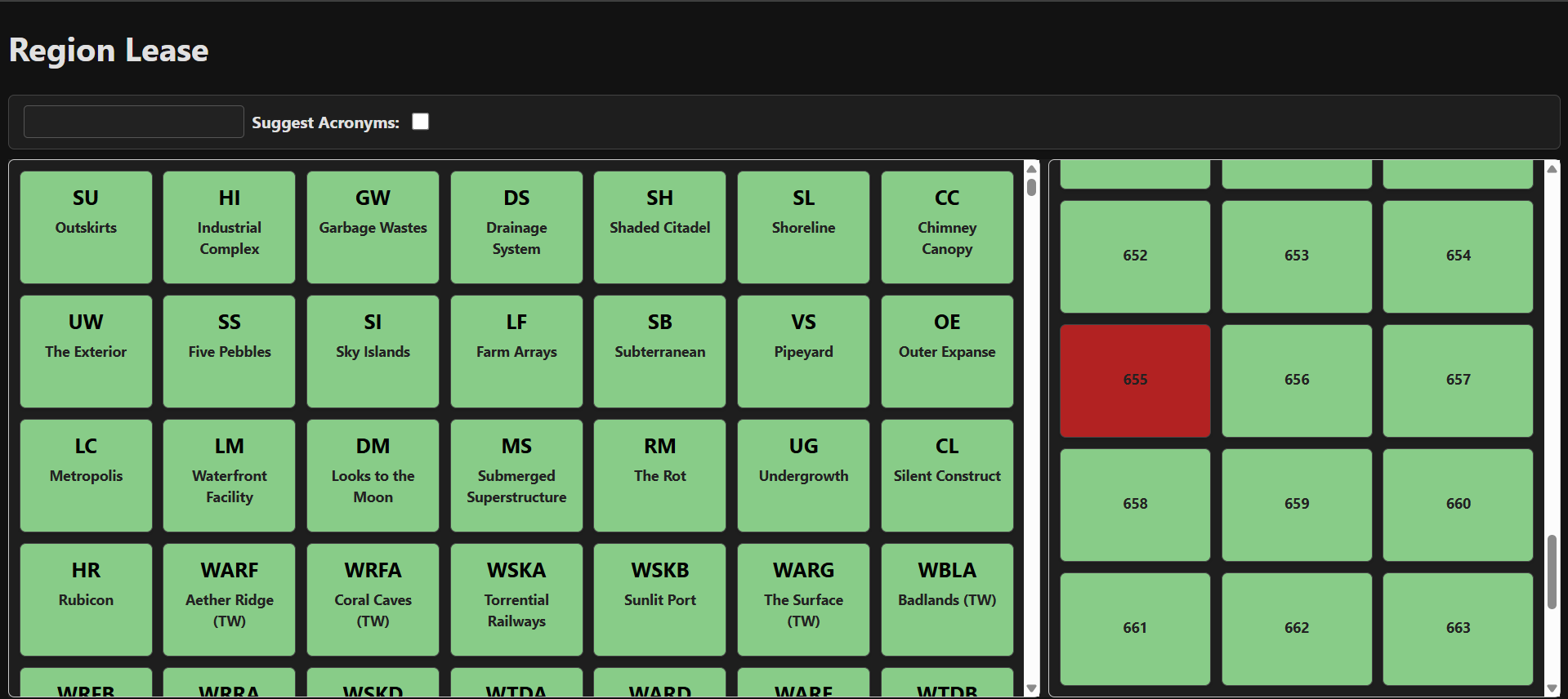 Region Lease Checker